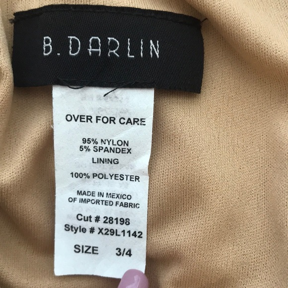 Black lace dress with cream underlay - Picture 4 of 6